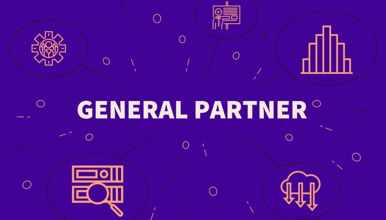 Business illustration showing the concept of general partner