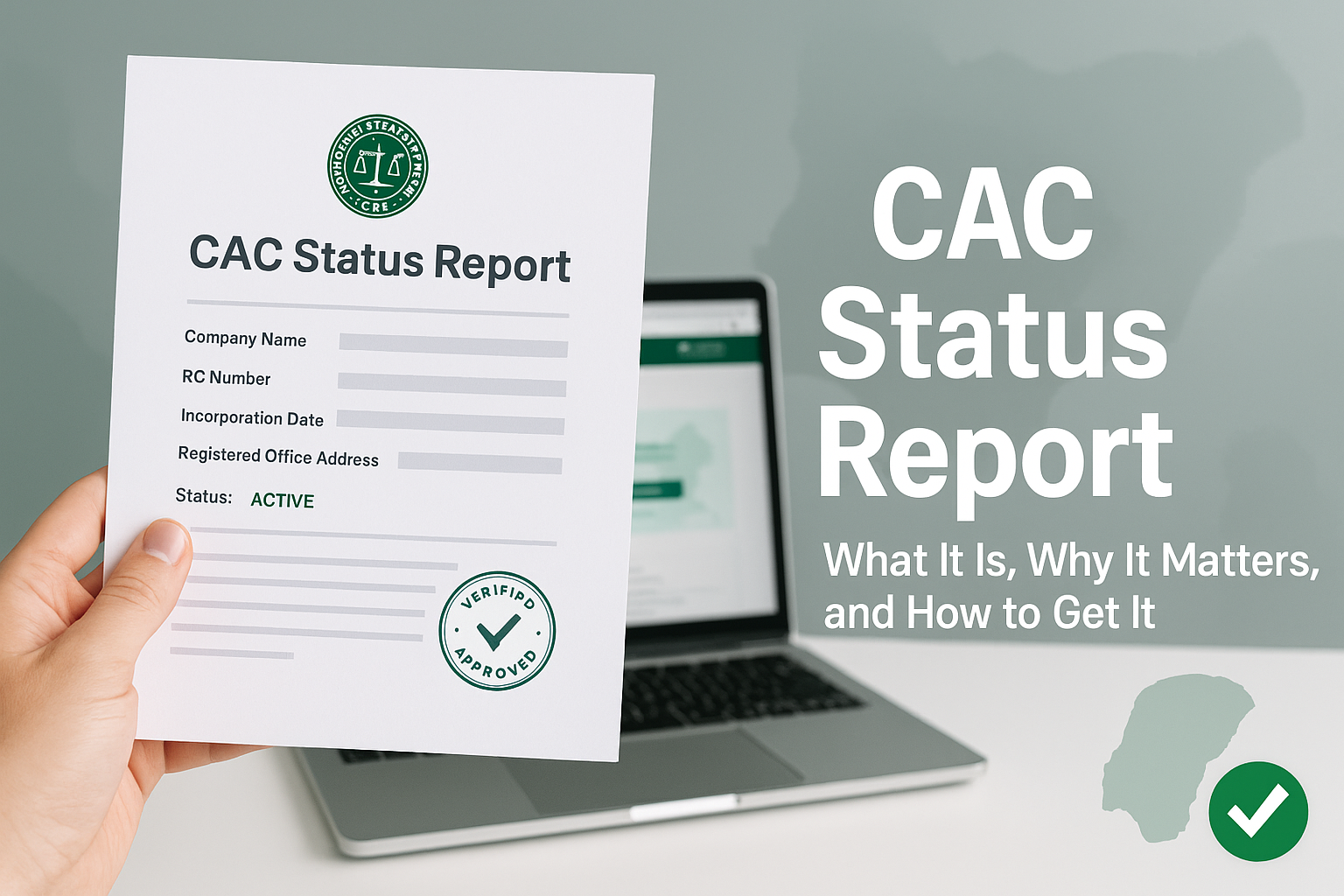 CAC Status Reports for Registered Corporate Entities